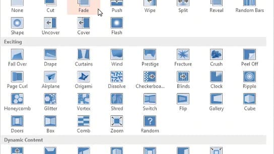 How to Effectively Use Transitions to Present Information