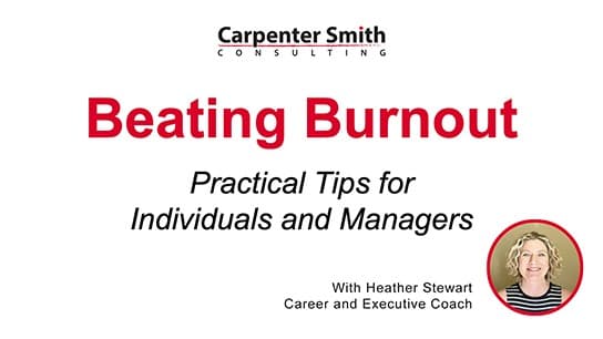 Beating Burnout: Tips for Individuals and Managers